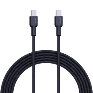 Aukey Circlet Nylon Braided 60w USB C to C Cable – CB-NCC1
